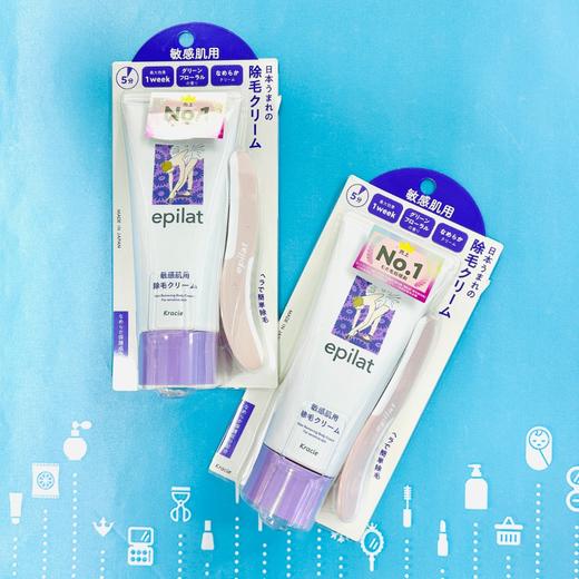嘉娜宝Kracie Epilat敏感肌脱毛膏 150g（840417） 商品图0