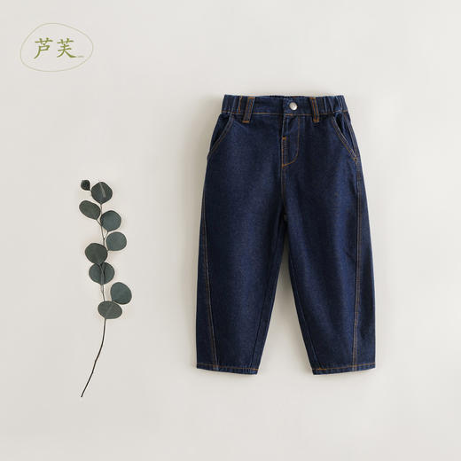 【马克珍妮 芦芙】秋装新款 分割设计感纯棉萝卜裤 231778 商品图3