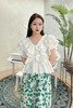 M1臣禾褶皱花瓣袖上衣K222050506 商品缩略图1