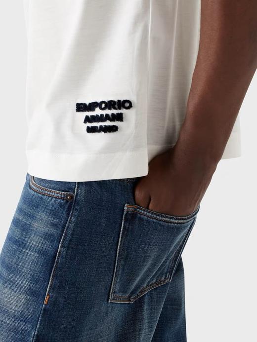 Sao得嘞～23夏季新款阿玛尼简约植绒老头衫正品保真 商品图7