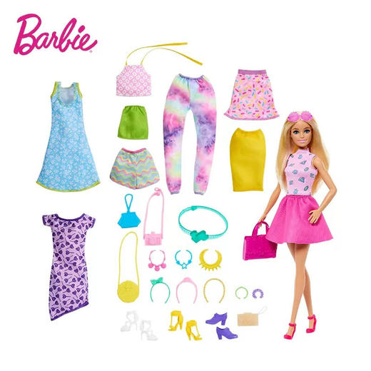 美太芭比娃娃HKB07芭比之时尚搭配礼盒 商品图1