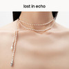 [捡漏价]lost in echo原创设计师款轻奢珍珠双层流苏水滴坠流线项链锁骨链 商品缩略图3