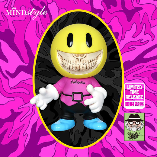 MINDstyle Ron English Happy Boy Grin 笑齿快乐男孩艺术收藏手办摆件 2577 商品图1