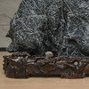 灵璧石山子摆件（红木座） 商品缩略图2