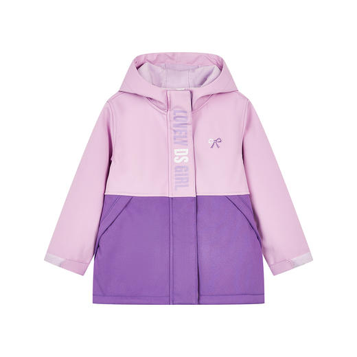 笛莎童装女童外套春季2023新款中大童衣服时尚撞色儿童冲锋衣潮 商品图4