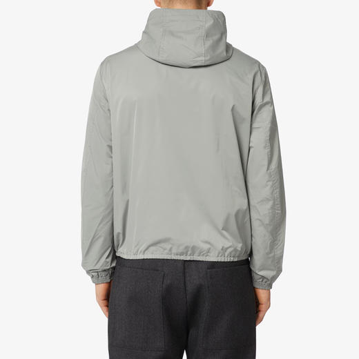 EMPORIO ARMANI 阿玛尼 男士鹰标拉链连帽外套 灰绿色 8N1BQ0 1NZQZ 0643 商品图1