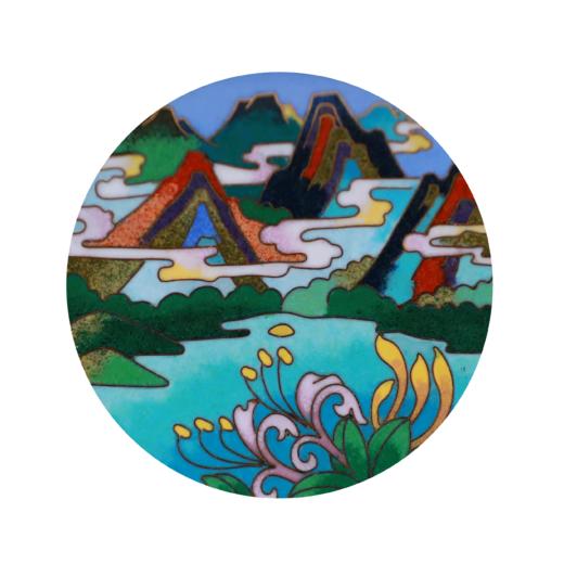 《世纪华章》景泰蓝大盘 商品图8