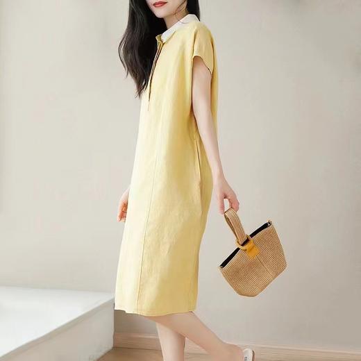 女麻连衣裙8209 商品图2