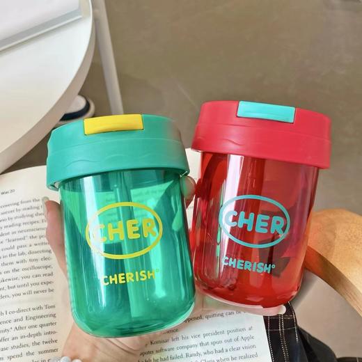 「五款配色！便携随身杯」水杯男迷你容量摇摇咖啡水瓶儿童宝宝吸管牛奶果汁饮料塑料杯子餐饮用具 商品图2