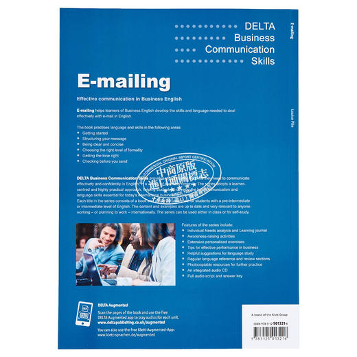 【中商原版】商务沟通技巧系列 发送电子邮件B1-B2课程 含音频 E-mailing B1-B2 Coursebook Business Communication Skills 商品图1