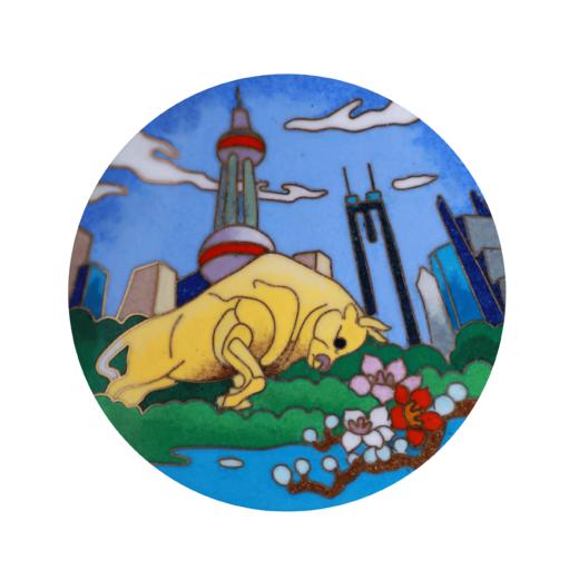 《世纪华章》景泰蓝大盘 商品图4