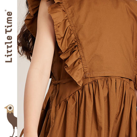 littletime女童设计感连衣裙夏季2023新款洋气韩版纯棉儿童裙子 商品图1