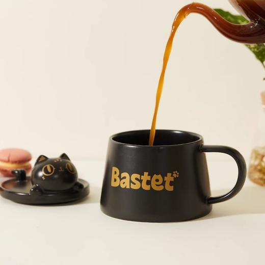 大英博物馆盖亚·安德森猫系列 巴斯特萌猫手机支架陶瓷马克杯400ml 商品图3