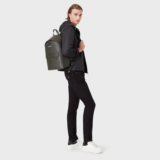 【二】EMPORIO ARMANI 阿玛尼 男士徽标图案连帽薄款棉服 蓝色 8N1BN4 1NHQZ F995 商品图3