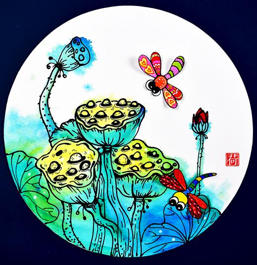 《夏日莲蓬》夏天/夏季/自动发货：下单后，点击手机短信中收到的链接，即可获取文件下载的链接；如有任何问题，可添加客服微信hm33268获得帮助。 商品图0