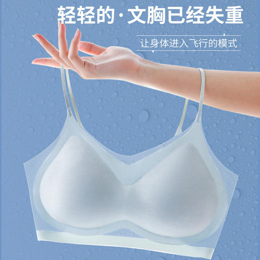 买1送1 夏季裸感聚拢收副乳上托防走光背心式文胸女薄款美背吊带无痕文胸 商品图0