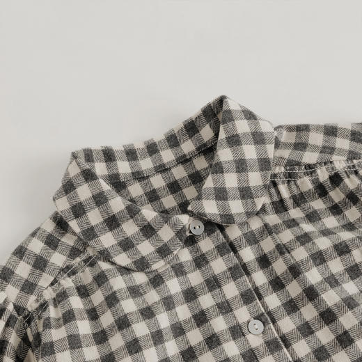 【马克珍妮 芦芙】秋装新款 纯棉经典法式格纹衬衫 231556 商品图3