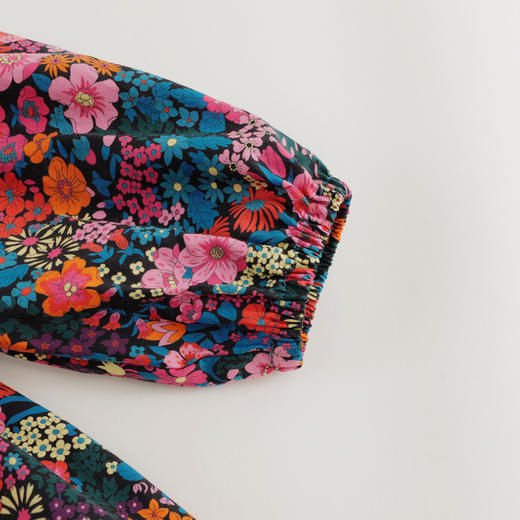 【马克珍妮 芦芙】秋装新款满底花卉纯棉花苞连衣裙 231533 商品图5