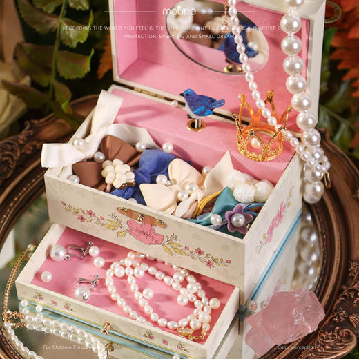 mobee儿童八音盒收纳首饰礼盒音乐盒 商品图3