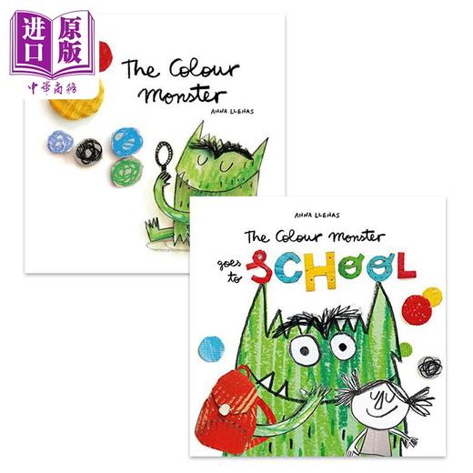 【中商原版】Anna Llenas 有颜色的小怪兽系列绘本2册套装 The Colour Monster 亲子故事 情绪管理 友情情商启蒙 5岁 英文原版 商品图0