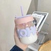 「三款配色！双饮口」简约塑料水杯女生便携吸管杯子ins颜值双饮咖啡杯牛奶杯餐饮用具 商品缩略图3
