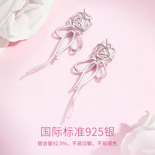【明星同款】FANCI范琦 玫瑰花束耳环女耳钉礼物送女友 商品图2