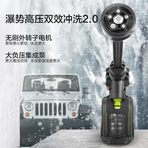 威克士高压无线洗车机WU633家用锂电清洗机充电式便携式洗车水枪 商品图1