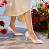 7or9婚鞋—空气棉高跟鞋白羽 商品缩略图1