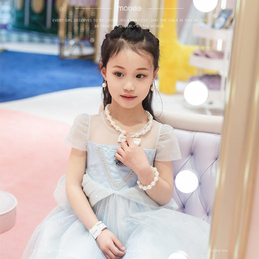 modee蓝色粉色首饰礼盒项链耳环发夹收纳盒 商品图7