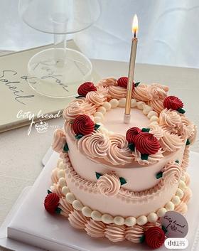 【优品系列】---【复古花边】女士蛋糕