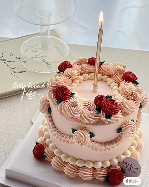 【优品系列】---【复古花边】女士蛋糕 商品图0