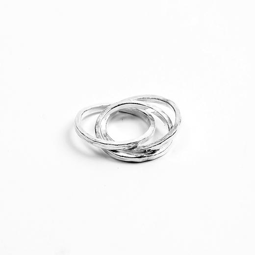 EnSage Triple Lines Ring 925银 日本手工 缠绕戒指 指环 商品图1