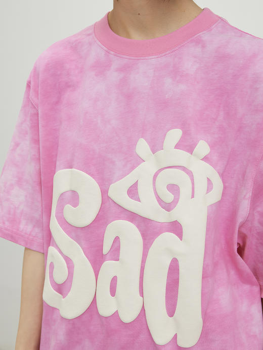 CryingCenter哭喊中心扎染发泡眼泪伤心芭比粉Tee圆领短袖情侣 商品图2