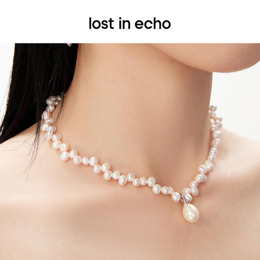 lost in echo原创设计款小众流线三七孔珍珠CHOCKER项链锁骨链 商品图1