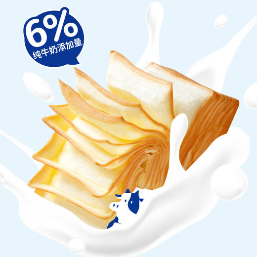 【千层牛乳吐司！手撕营养早餐】超软面包休闲宿舍零食整箱如梦如幻的柔软口感，手撕方便健康 商品图1