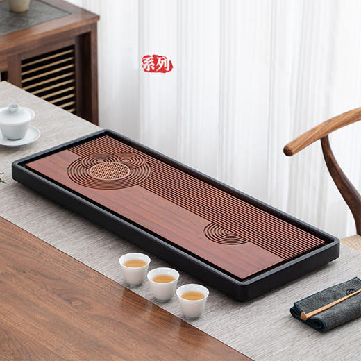 【样品特惠3.5折，仅1件，无货退款】祥福重竹茶盘长方形茶台干泡台办公室家用(66*25.6*4.5cm)【不支持补差，非质量问题不退不换】S 商品图2
