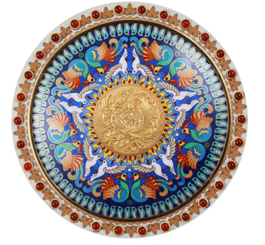 《世纪华章》景泰蓝大盘 商品图3