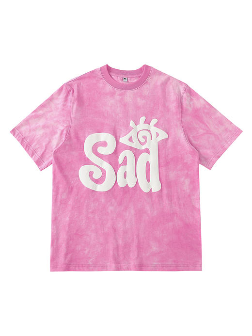 CryingCenter哭喊中心扎染发泡眼泪伤心芭比粉Tee圆领短袖情侣 商品图3