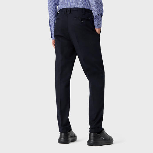 EMPORIO ARMANI 阿玛尼 男士金属徽标休闲运动裤 深蓝色 8N1PF4 1NMMZ 0920 商品图2