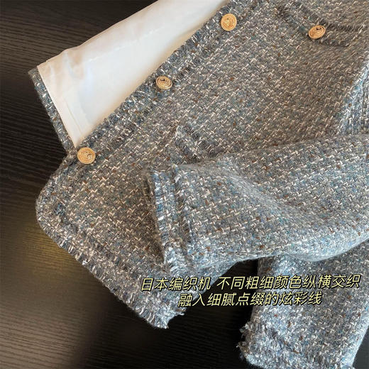 早秋款小香风粗纺外套 商品图2