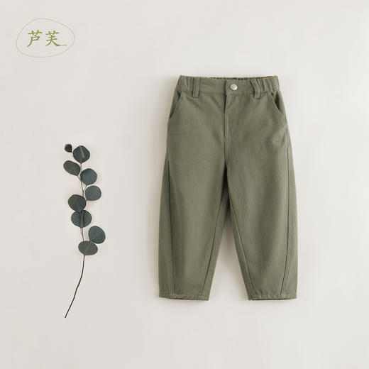 【马克珍妮 芦芙】秋装新款 分割设计感纯棉萝卜裤 231778 商品图2