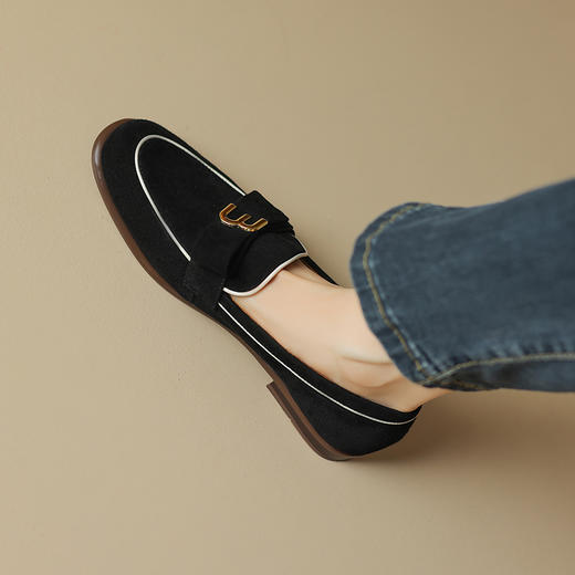 秋季新款，羊反绒乐福鞋单鞋HCY-3724 商品图11