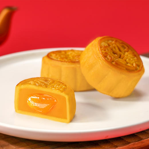 2023澳门永辉 | 流心奶黄月饼礼盒400g8粒装 商品图2