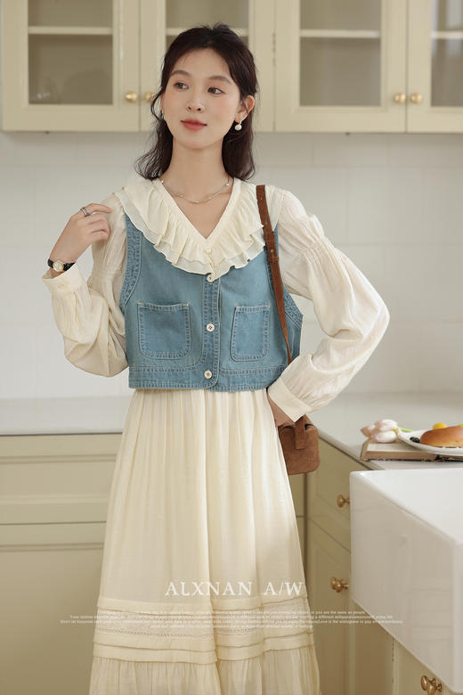 鹿向南《疯狂心动》浪漫甜美女连衣裙 商品图4