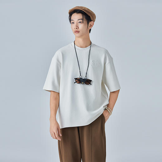 HX 秋季圆领中袖T恤Z102330009101 商品图1