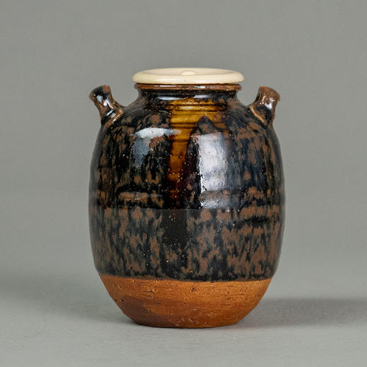 双系耳陶茶入 商品图0