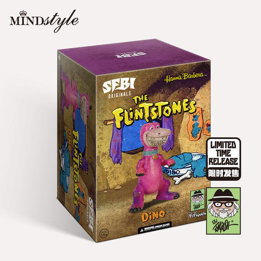 MINDstyle Hanna Barbera x Ron English Dino 小恐龙艺术收藏手办摆件 2729 商品图2