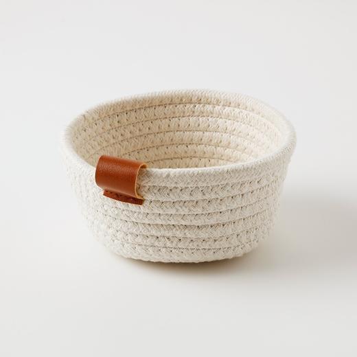 迷你手编布艺篮 白色 商品图1