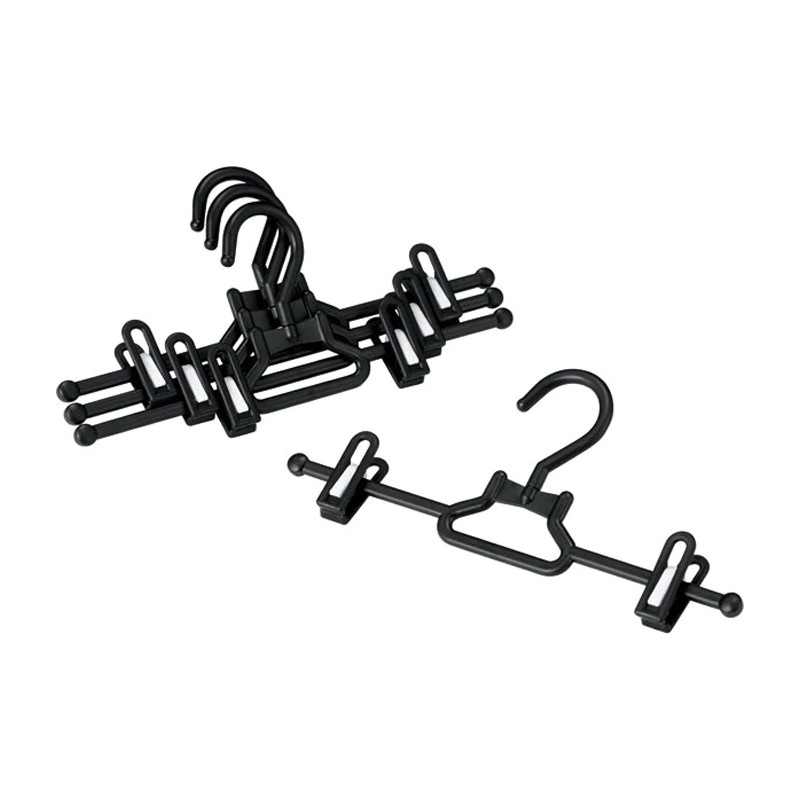 衬衫裤衣架PP 4支装 黑色