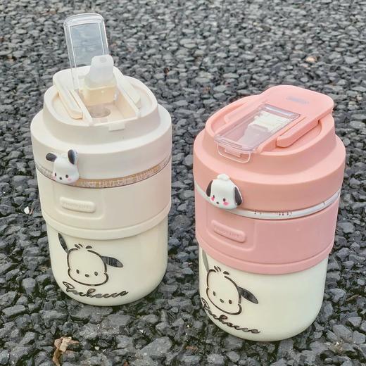 「三色可选！学院风」杯子ins颜值吸管杯塑料水杯女学生可爱咖啡杯儿童随手杯餐饮用具 商品图2